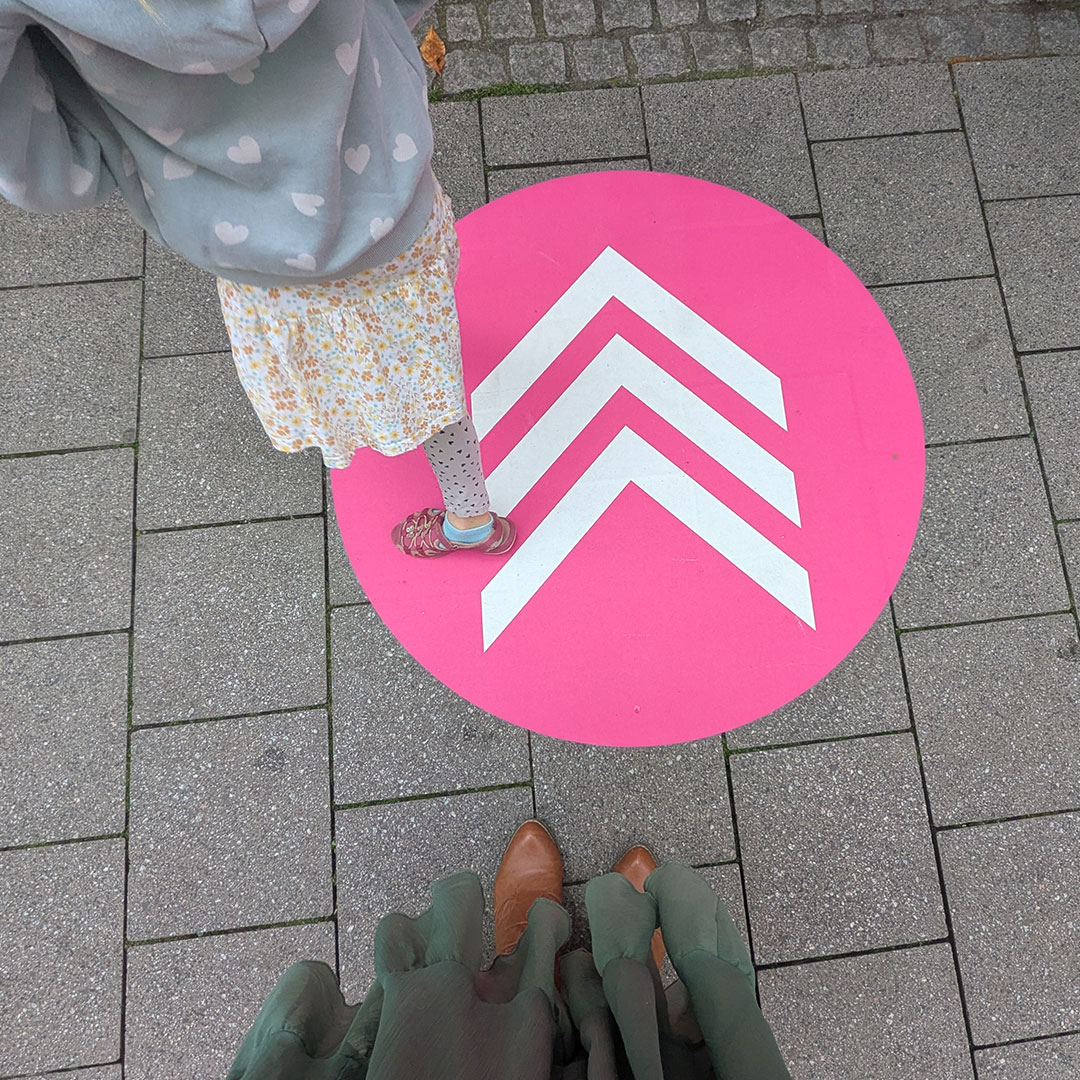 30 Jahre Telekom Bodenaufkleber