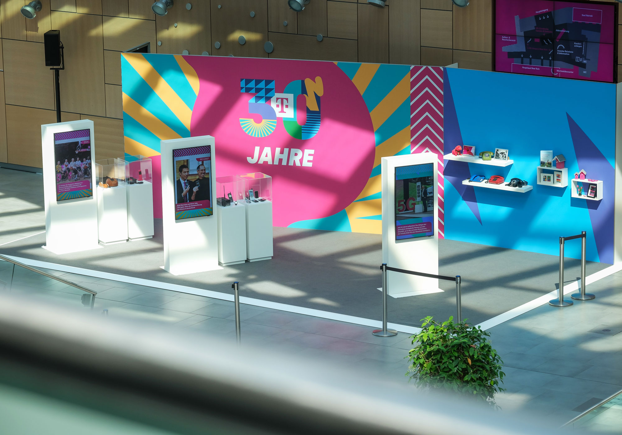 Telekom Hauptversammlung 30 Jahre Telekom Ausstellung Übersicht