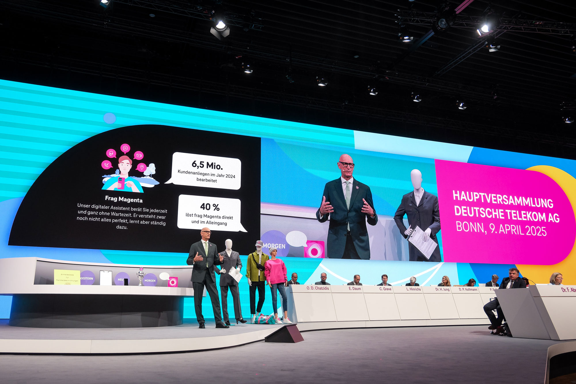 Telekom Hauptversammlung Präsentation Tim Höttges 30 Jahre