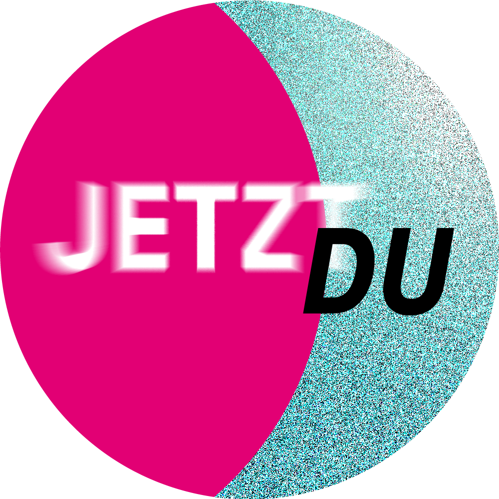 Kampagne Jetzt du mit Sticker Beispiel rund