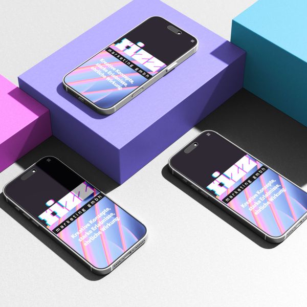 Titelbild für Projekt rizz Marketing Webseite, Mobile-Ansicht