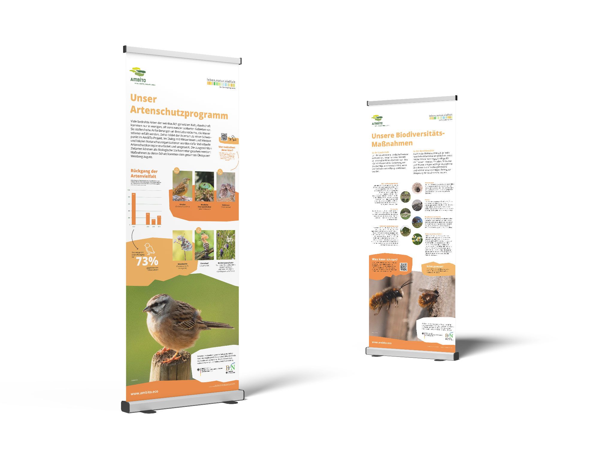 Mock-up Roll-up Artenschutzprogramm