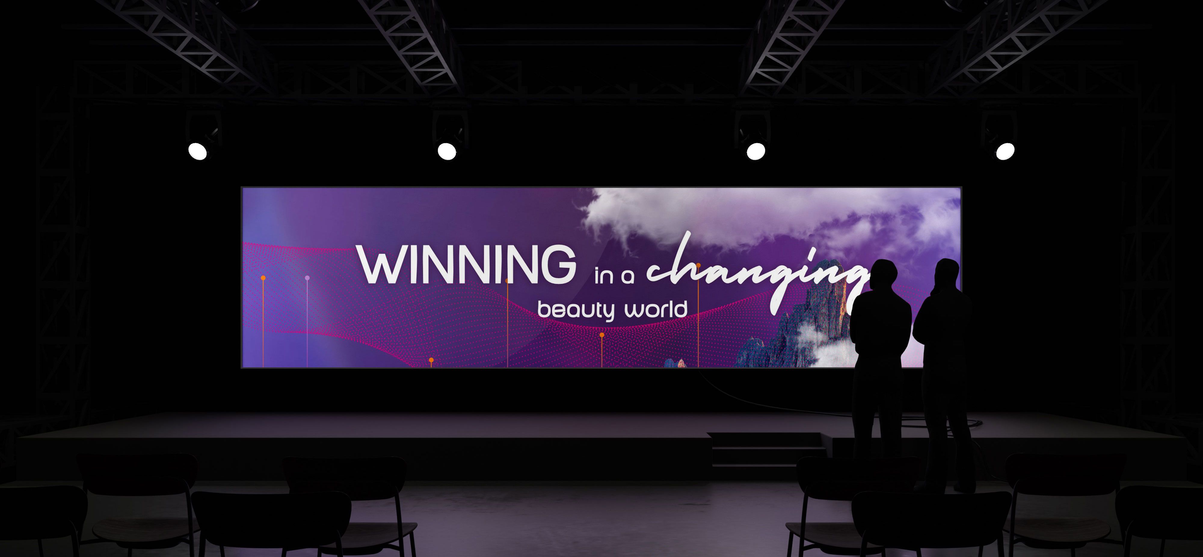 Cosnova Bühne mit Keyvisual